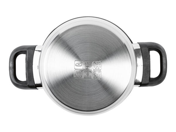 Ernesto 3 Piece Stainless Steel Pan Set