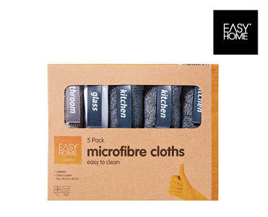 Labelled Microfibre Cloths 5pk