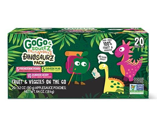 GoGo Squeez Fruit & VeggieZ Dino Pack