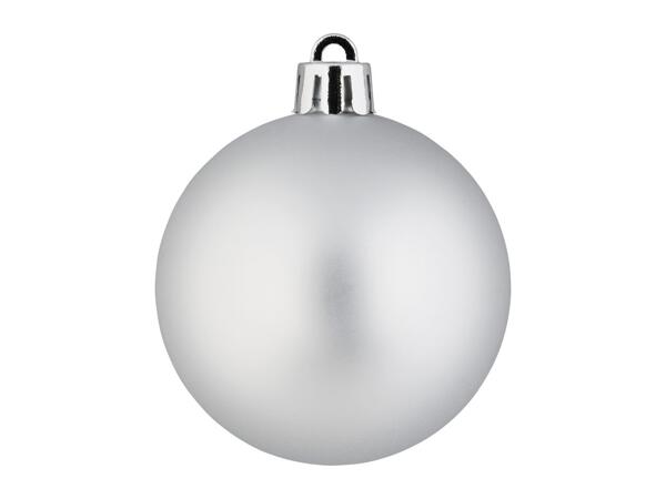 Livarno Home Silver Christmas Baubles - 30 Pack