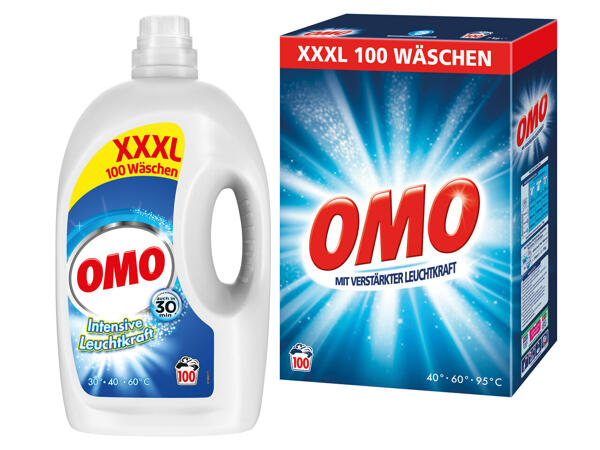 OMO Waschmittelpulver oder Flüssigwaschmittel