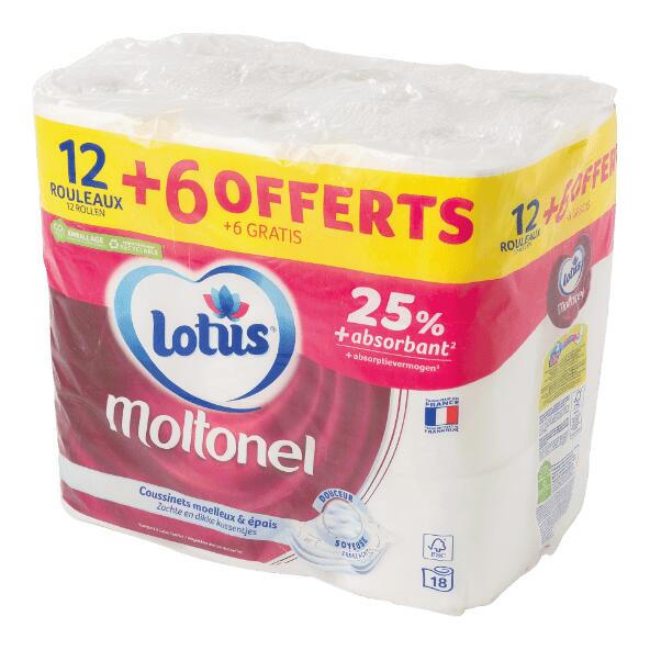LOTUS MOLTONEL(R) 				Toilettenpapier, 18 St.
