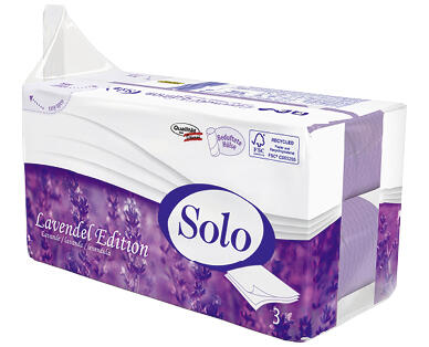 SOLO 
 CARTA IGIENICA AL PROFUMO DI LAVANDA