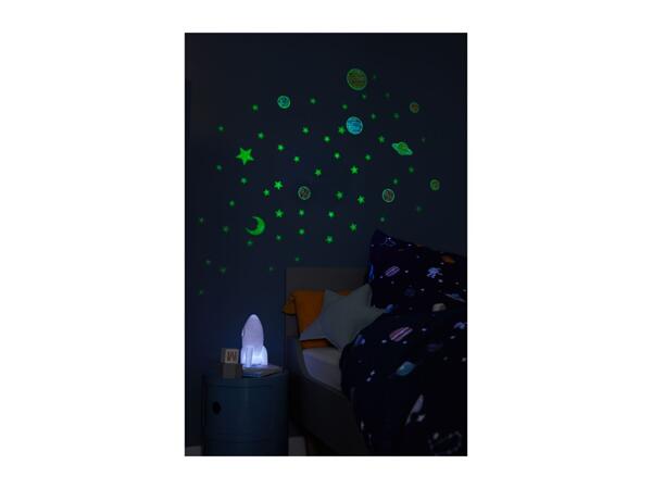 Crelando Glow In The Dark Solar System & Stars Wall Stickers - 35 Pieces