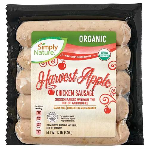 Organic Harvest Apple Chicken Sausage, 12 oz
