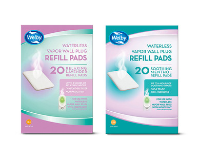 Welby Waterless Vapor Wall Plug and Nightlight or Refills