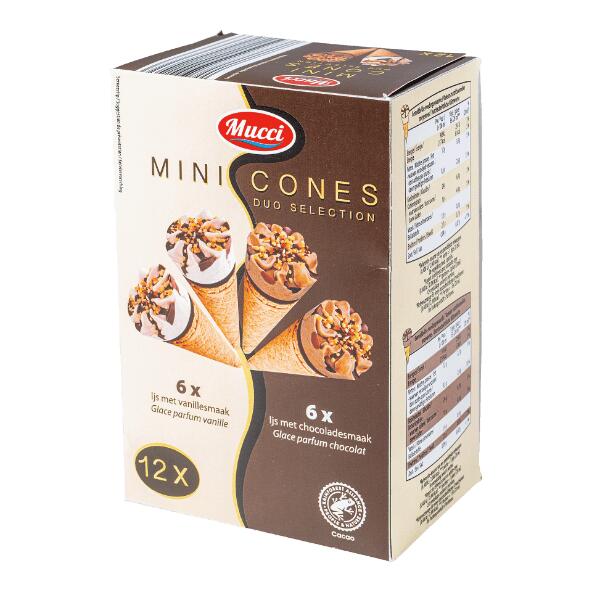 MUCCI(R) Mini-ijshoorntjes, 12 st.