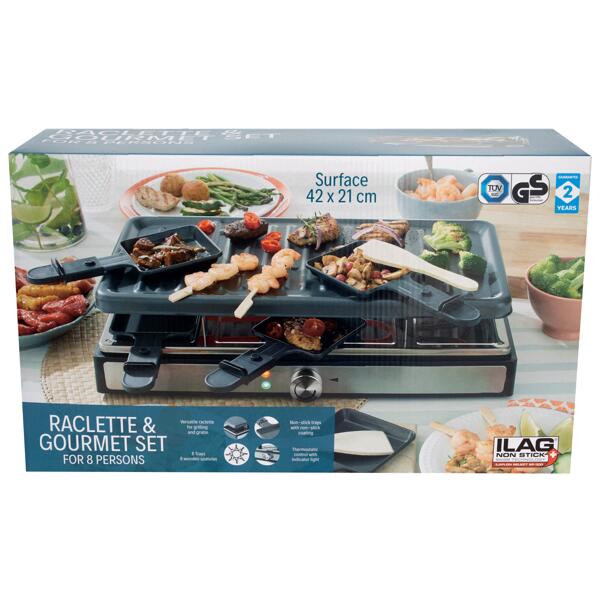 Raclette- en gourmetset