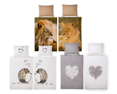 MY LIVING STYLE Partner-Bettwäsche-Set, 4-teilig
