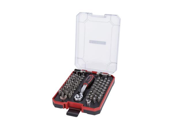 Set d'embouts et cliquet, 81 pcs.