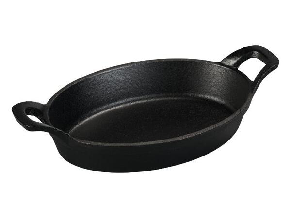 Litinová servírovací pánev s břidlicovou deskou / Lis na hamburgery / Lis na maso