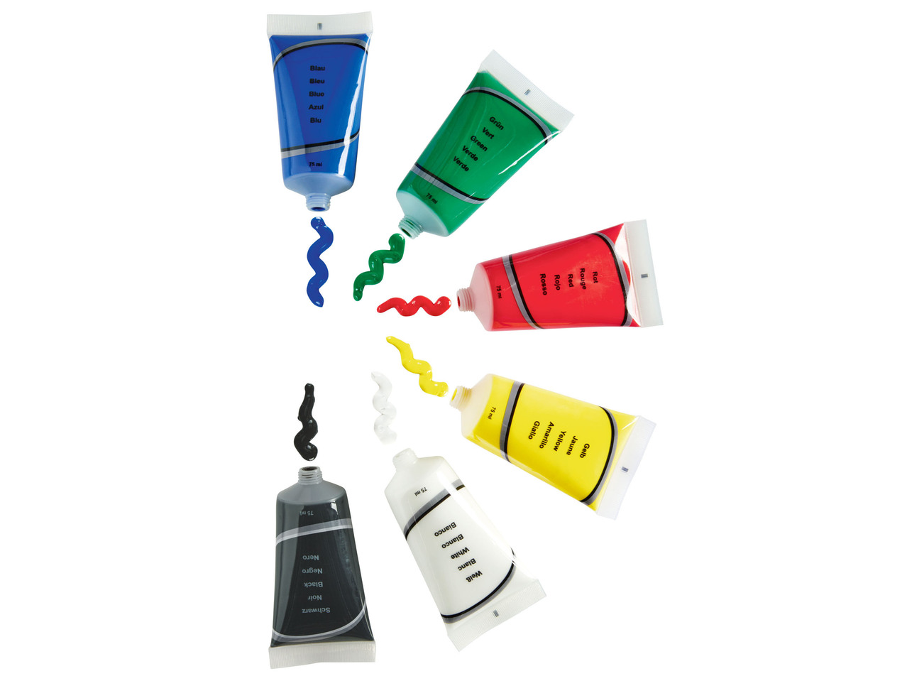Acrylic Colour Set, 75ml