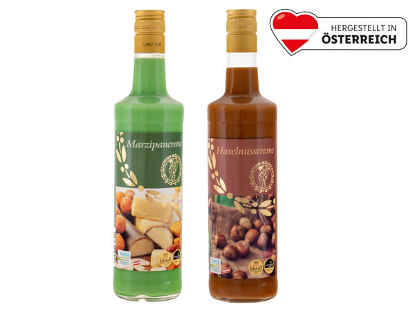 Haselnuss-, Marzipan- oder Eiercremelikör