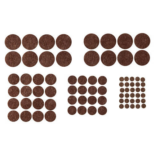 Round Felt Pads, Brown