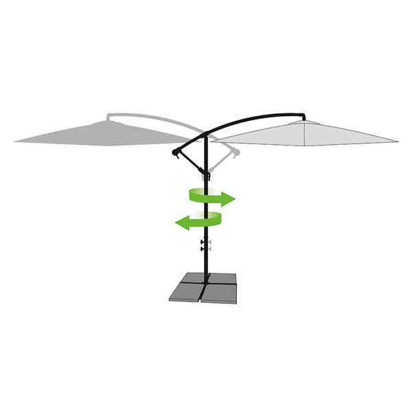 Aluminium-Ampelschirm