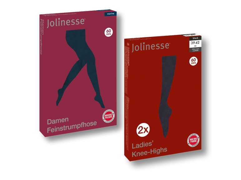 Collants fins/ mi-bas, lot de 2
