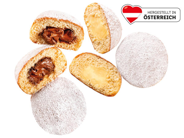3 Stk. Vanille- oder Nougatkrapfen