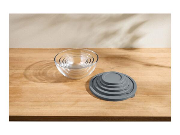 Silvercrest Grey Glass Bowl Set - 5 Pieces