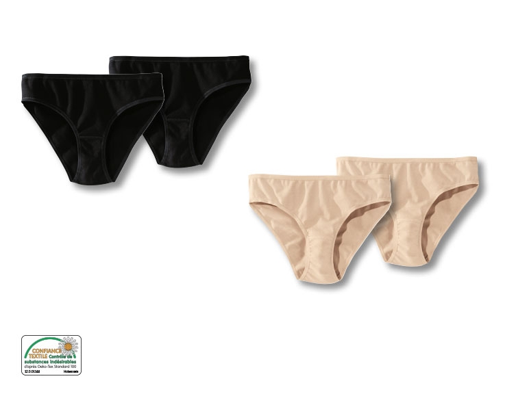 Slips taille basse, 2 pièces