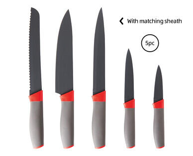 Coloured Knife Set 5pc