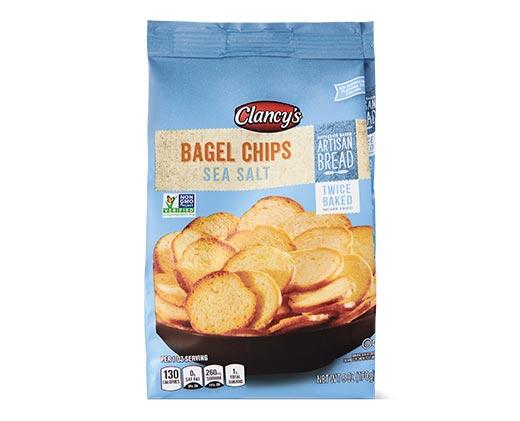 Clancy's Roasted Garlic or Sea Salt Bagel Chips