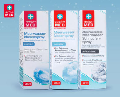 ACTIVE MED Meerwasser Nasen-/ Schnupfenspray