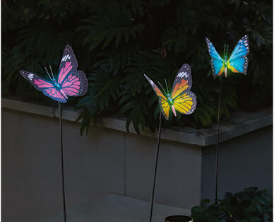 Solar Butterfly Light 3pk