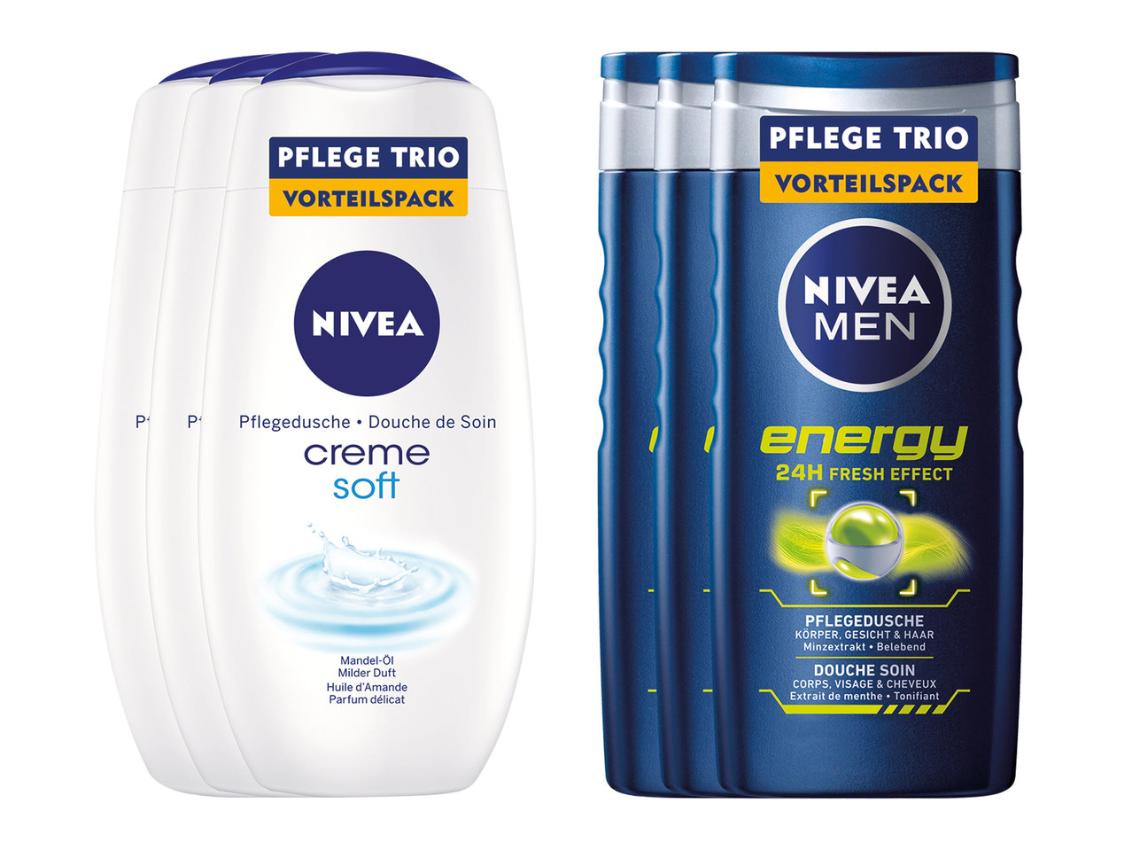 NIVEA Dusche Trio 3x 250 ml
