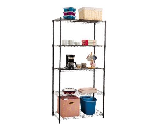 WORKZONE 
 5-Tier Black Shelf
