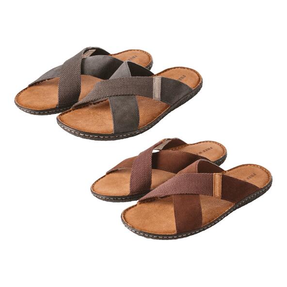 Lederen slippers voor heren