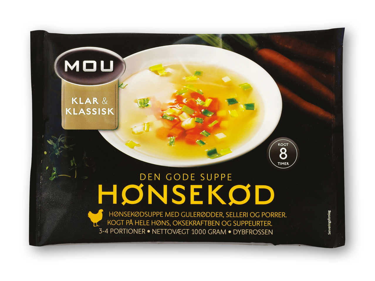 MOU Hønse- eller oksekødssuppe