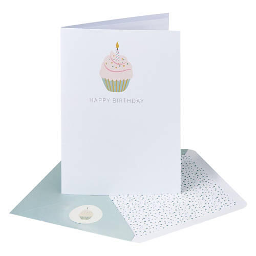 5" x 7" Greeting Card - Cupcake