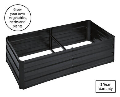 Large Charcoal Metal Garden Bed