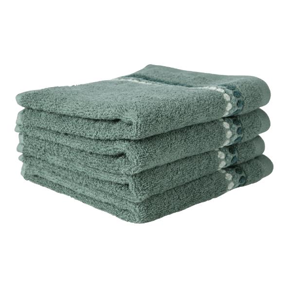 Gants de toilette ou serviettes d'hôtes