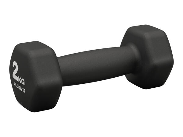 Crivit Dumbbell Set 1kg/2kg - Set of 2