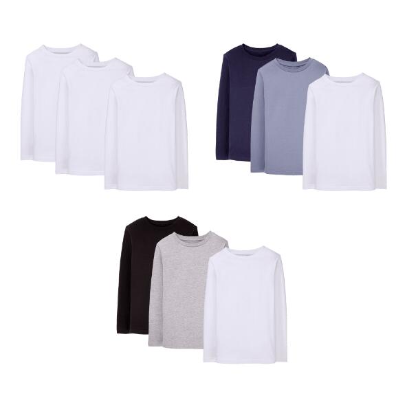 L&D(R) 				T-Shirt mit langen Ärmeln, 3 St.