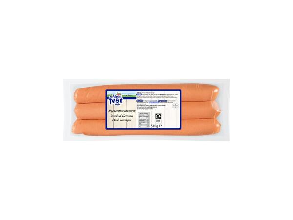 Smoked German Pork Sausages
