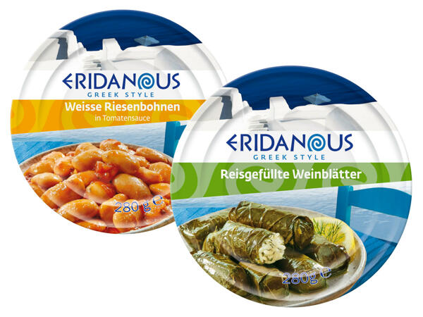 Gefüllte Weinblätter/Weiße Riesenbohnen