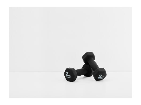 Crivit Dumbbell Set 1kg/2kg - Set of 2