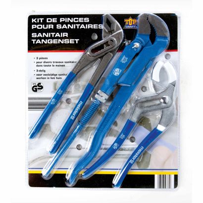 Jeu de pinces sanitaires, 3 pcs