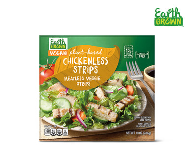 Earth Grown Beefless Crumbles or Chickenless Strips