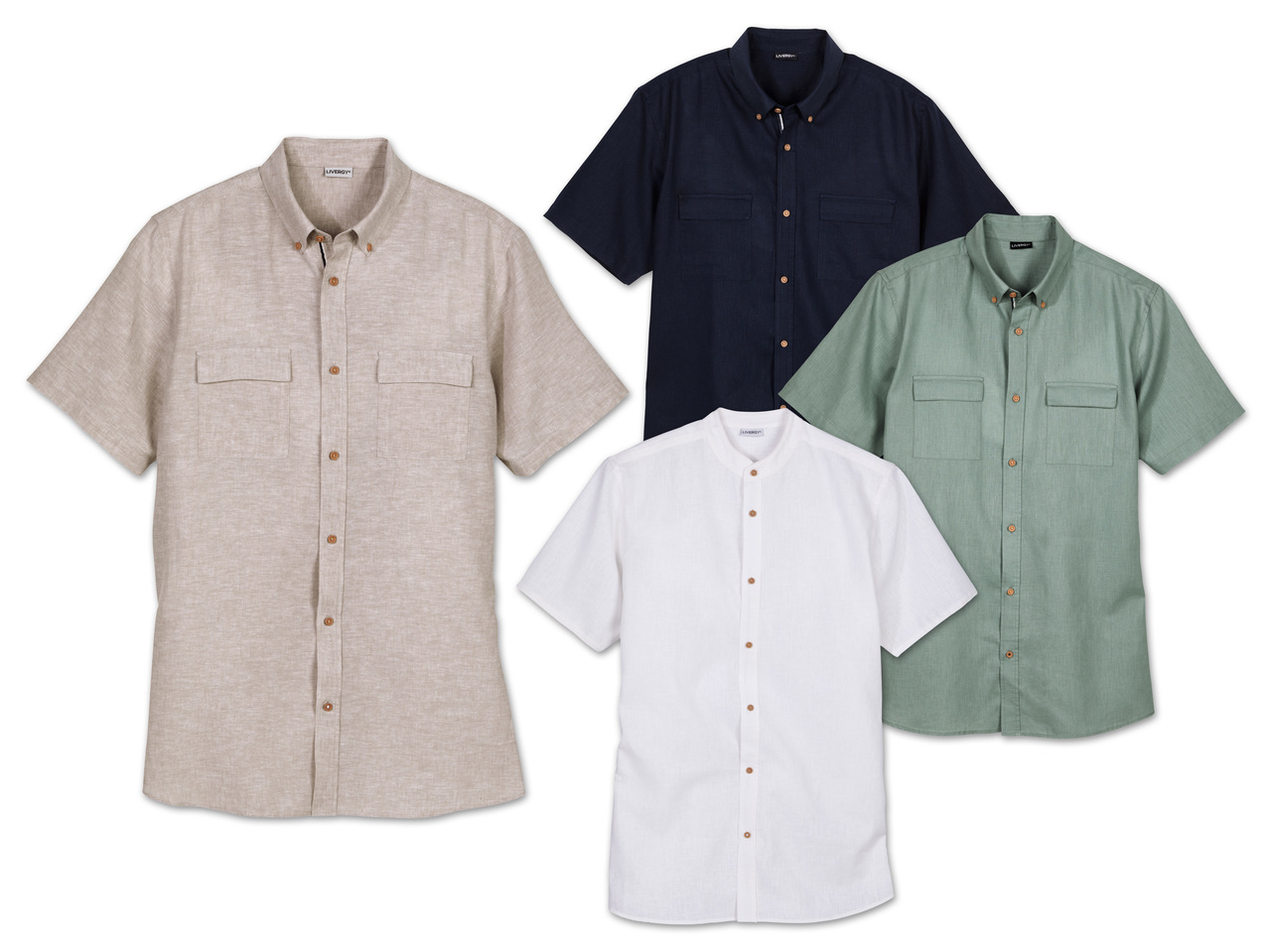 LIVERGY(R) Herren Leinen-Freizeithemd1