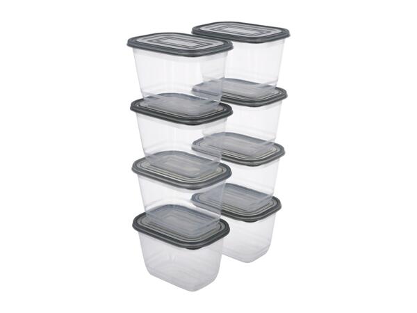 Silvercrest 1L Food Storage Containers - 8 Pack