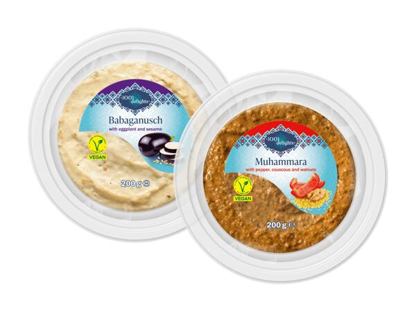 Babaganoush oder Muhammara Dip