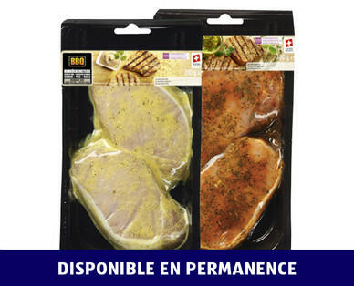 BBQ 
 STEAK DE FAUX-FILET DE PORC GRILL UELI