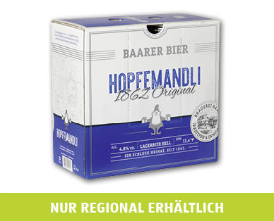 BAARER BIER Hopfemandli 1862 Original