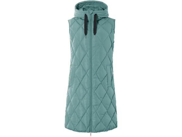 Ladies' longline padded gilet