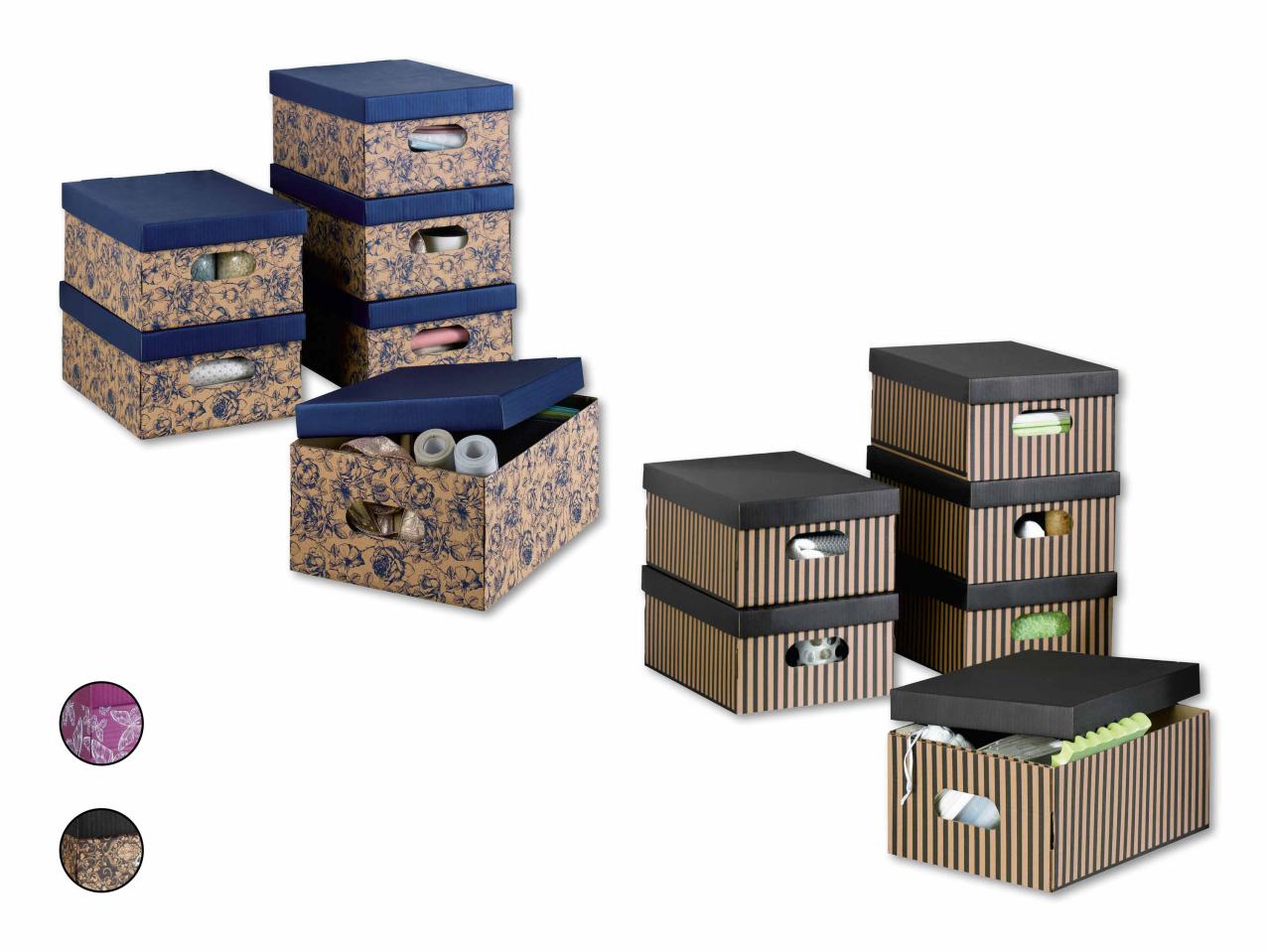 Boîtes de rangement, lot de 6