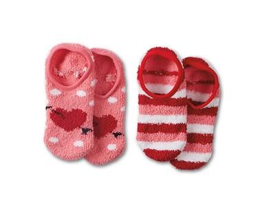 Serra Ladies' 2-Pack Cozy Footie Socks