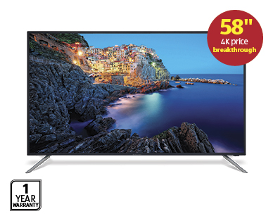 58" Ultra HD 4K Smart Freeview TV
